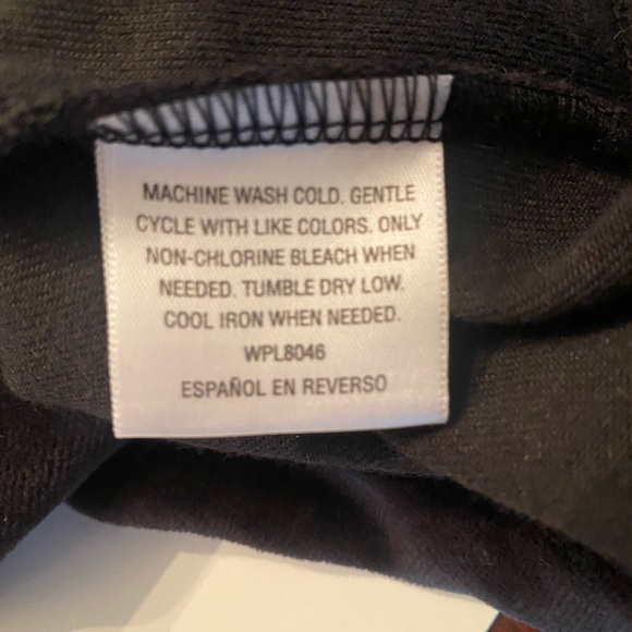 Style & Co Black Velour Hoodie Track Suit with Rhinestone Accents - Picture 14 of 15